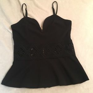 Black cami blouse
